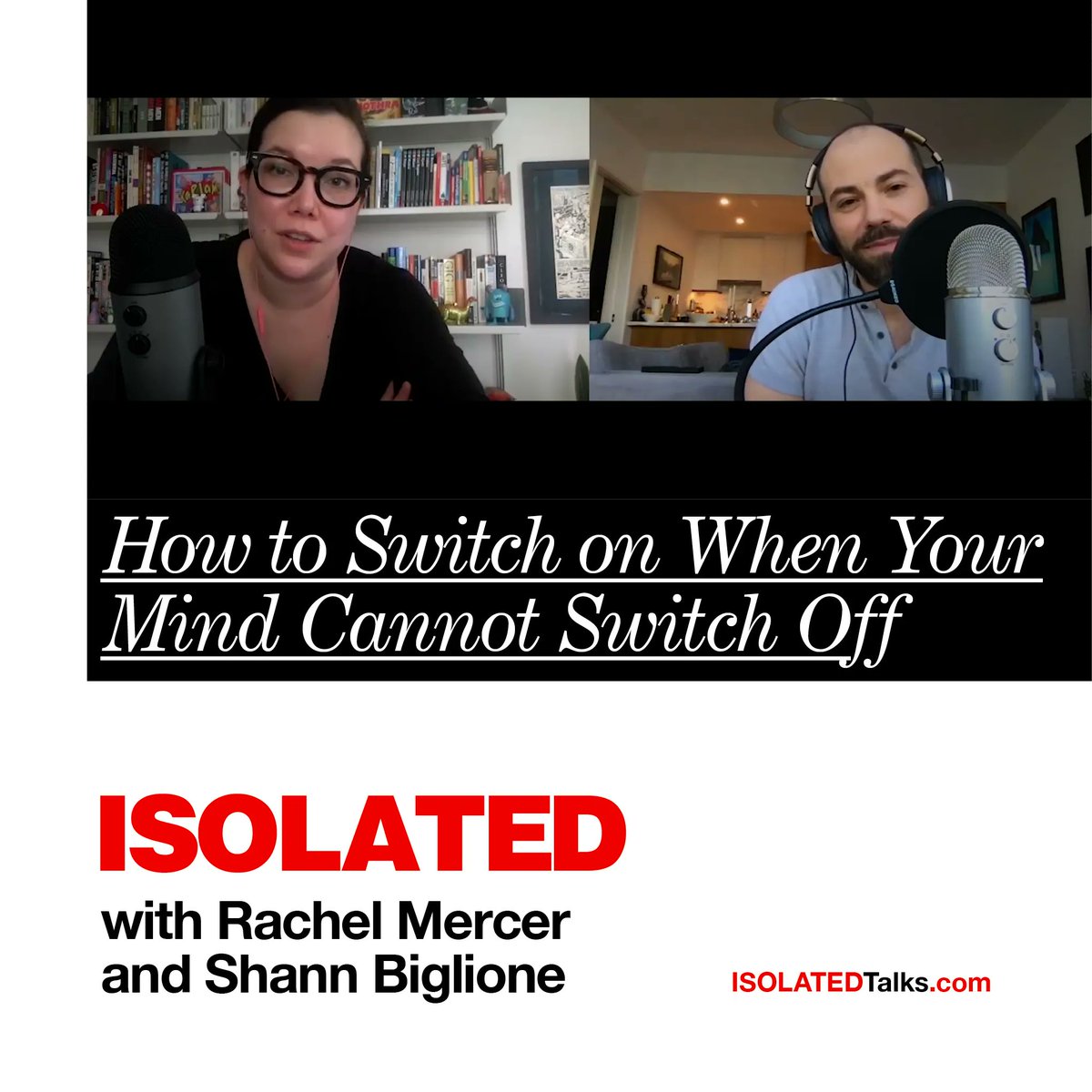 IsolatedTalks's tweet photo. The Overthinkers pod profs @rachelmercer & @LeShann donated a crackerjack of a chat for #ISOLATEDTalks that covers the Swiss-army knife situation of many strategists, workaholism & switching off. Listen, learn & share 💚 https://t.co/rJhI7fWSNP #mentalhealth https://t.co/Anm8DuT5KP