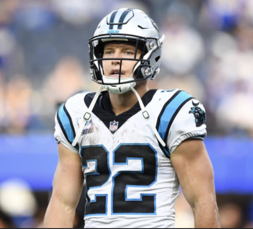 bangkokbashers's tweet photo. We would like to formally confirm that yes the rumours are true. CMC IS NOW A BASHER!!!. After discussing matters with gm Mr. Oldfield of the @AthleticsABQ the bashers franchise has decided to trade away two first round draft picks for Star RB Christian Mccaffery. https://t.co/WN1i8PtkTP
