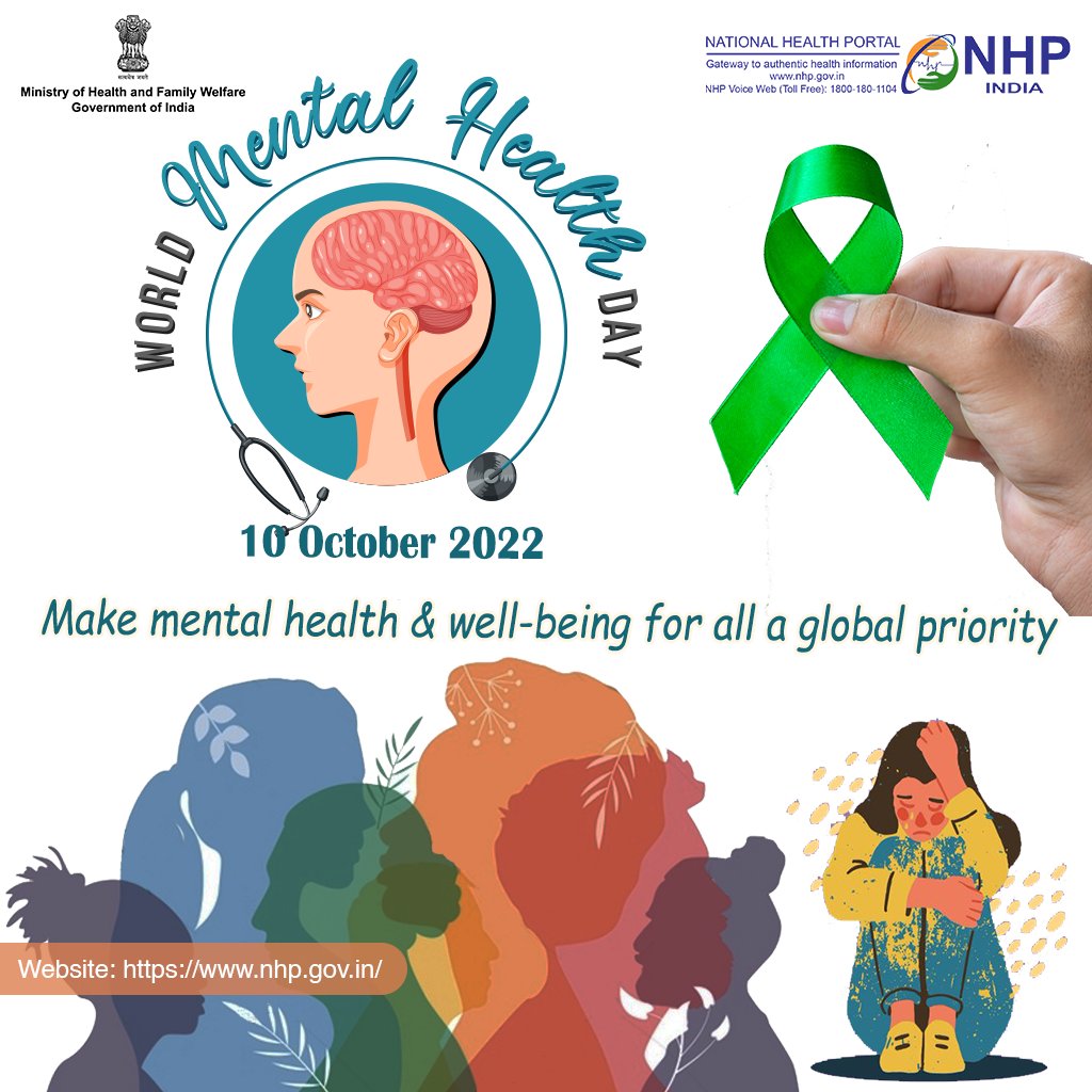 This year’s World Mental Health Day gives us an opportunity to come together to make mental health & well-being a global priority for all. @MoHFW_INDIA #HealthForAll #WorldMentalHealthDay