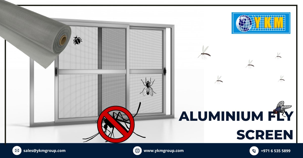 YKM_WireMesh's tweet photo. Aluminium Fly Screen from YKM!

* Excellent Visibility
* Durable Finishing
* Good air ventilation
* Weather Resistant 
* Corrosion Resistant 

Get Quote : https://t.co/OD7qFDDwU1
Mail : enq@ykmgroup.com
 #ykmgroup #flyscreen #aluminiumflyscreen #mosquitorepellent #bugprotection https://t.co/5pg6FVto4o