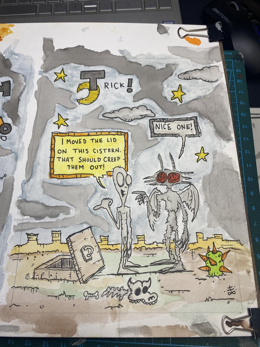 Trick! Grey Alien and Mothman troll the gang at Skinwalker Ranch.

 #Alien #Art #Cartoon #Cryptid #Drawing #Mothman #Paint #Phenomenon #skinwalkerranch #SpacedOutRadio #UAP #UFO #Watercolour 

<a href="/SpacedOutRadio/">Spaced Out Radio Official Account</a>