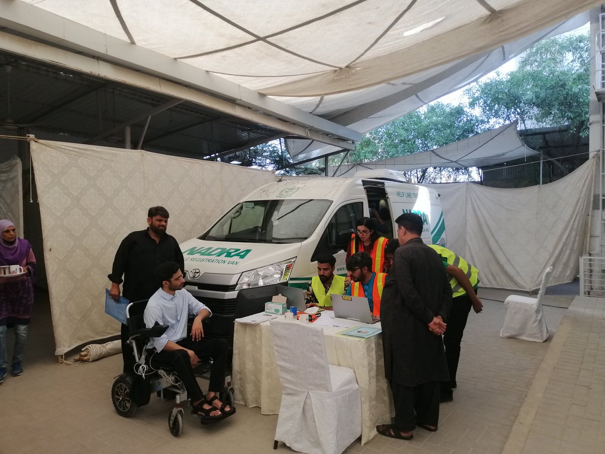 Khushbakht94's tweet photo. Our employees and volunteers are all set for the one window SCNIC camp today!

@NadraPak @NOWPDP
#shanakht #disabilityinclusion #nowpdp https://t.co/3V7TpkbM8y