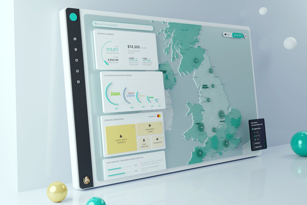 Digital map overview created for an integrated planning and buying platform that delivers relevant and high-performing audiences for the world’s largest brands and media agencies. #dashboard #map #uiuxdesign