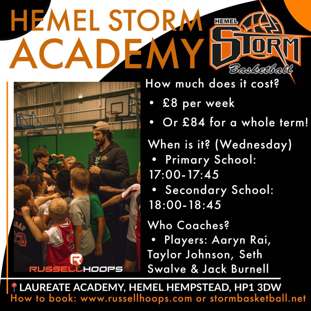 acesportsplus's tweet photo. A chance to be coached by some of @hemelstorm American superstars!⭐️
.
Join us every Wednesday at Laureate Academy between 17:00 and 18:45 for fun basketball games, skill work and much more. 
.
Book online or pay cash on arrival💰
https://t.co/0SnuUzKavt https://t.co/By9xymfKKB