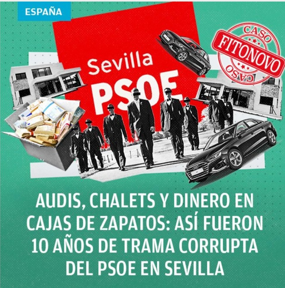 RonCicer's tweet photo. PSOE y corrupcion siempre de la mano. https://t.co/gxG70Zuj0q