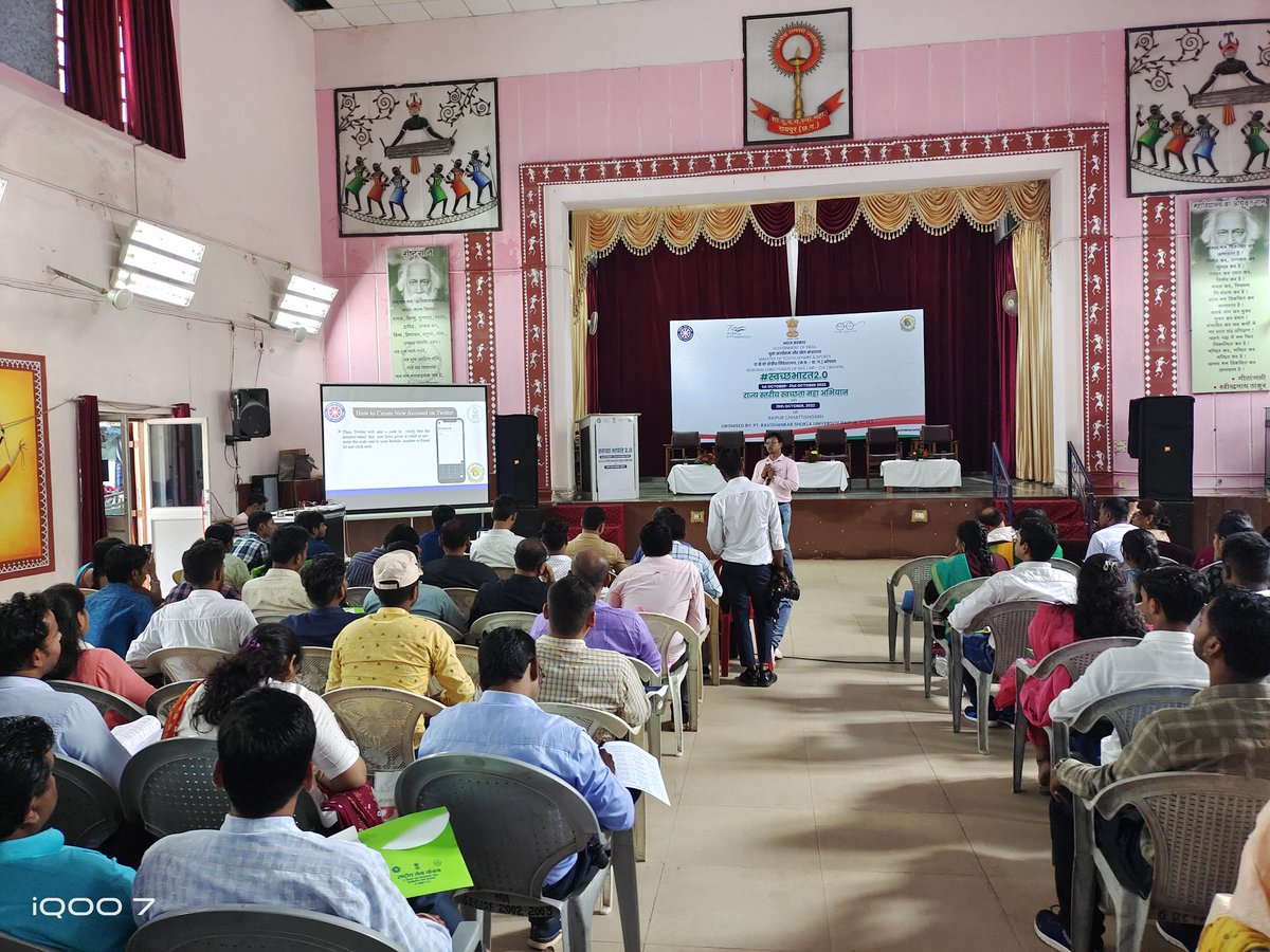 Mayank_v86's tweet photo. @nssptrsuCG organised a social media workshop on 19th oct 2022 at DB girls college, raipur. 
@NSSRDBhopal @_NSSIndia @askabir_ @NssChhattisgarh @NeetaBajpai5 @pankajsinghips @YASMinistry @ianuragthakur https://t.co/IjhdGD3pzz