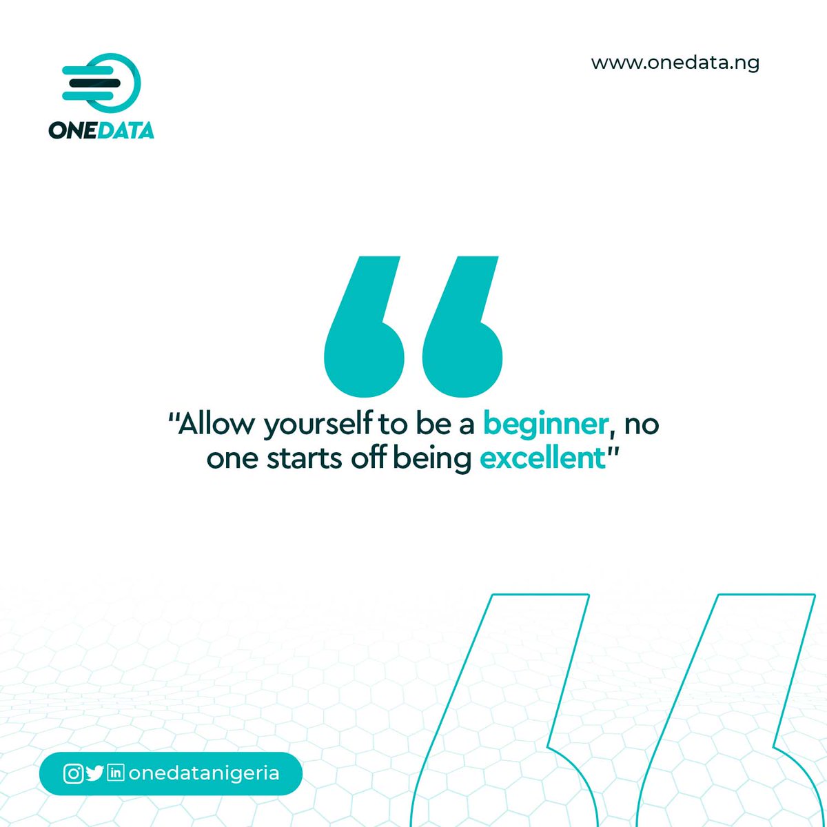 onedatanigeria's tweet photo. The most difficult step to take is the first step. Allow yourself to be a beginner, no one starts off being excellent.
#cablenetwork #allnettechnique #fiber #cableindustry #telecommunications #fiberoptic #netflix #youtube #spotify #datasaving #applemusic #boomplaymusicng https://t.co/gX2ISuQWF2