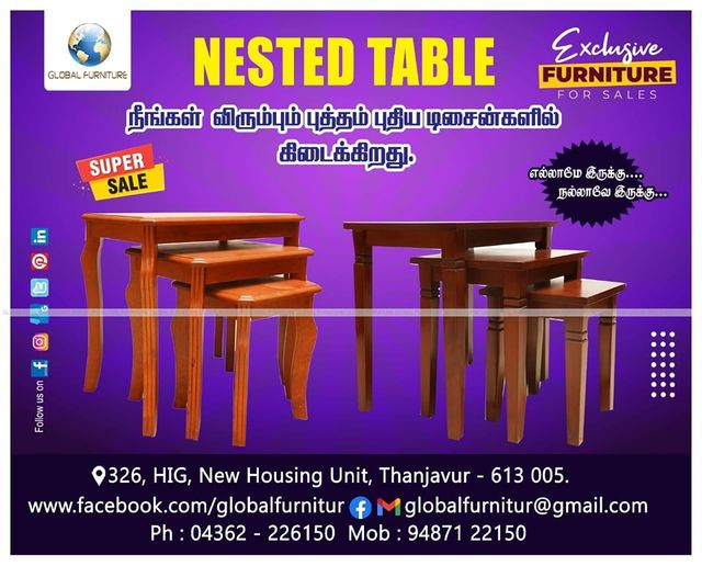 GlobalFurnTnj's tweet photo. Wishing to buy the most amazing dining sets meeting your imaginative creative designs? GLOBAL FURNITURE THANJAVUR holds the same for you.  Whatever your taste is, we have dining table sets expertly designed in various materials to best suit your need! https://t.co/idBEOO6eE0