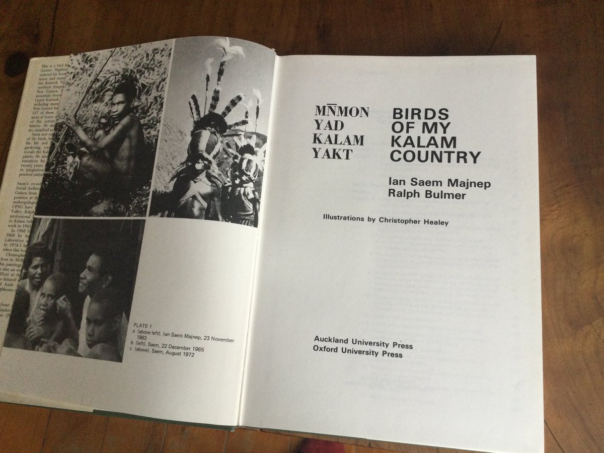@anicolson Ralph Bulmer , admittedly originally from England , thence to Auckland via Papua New Guinea . …Ian Saem Majnep , an expert in bird lore of the Kalam, from the Kaironk Valley … a classic text in ethnoornithology