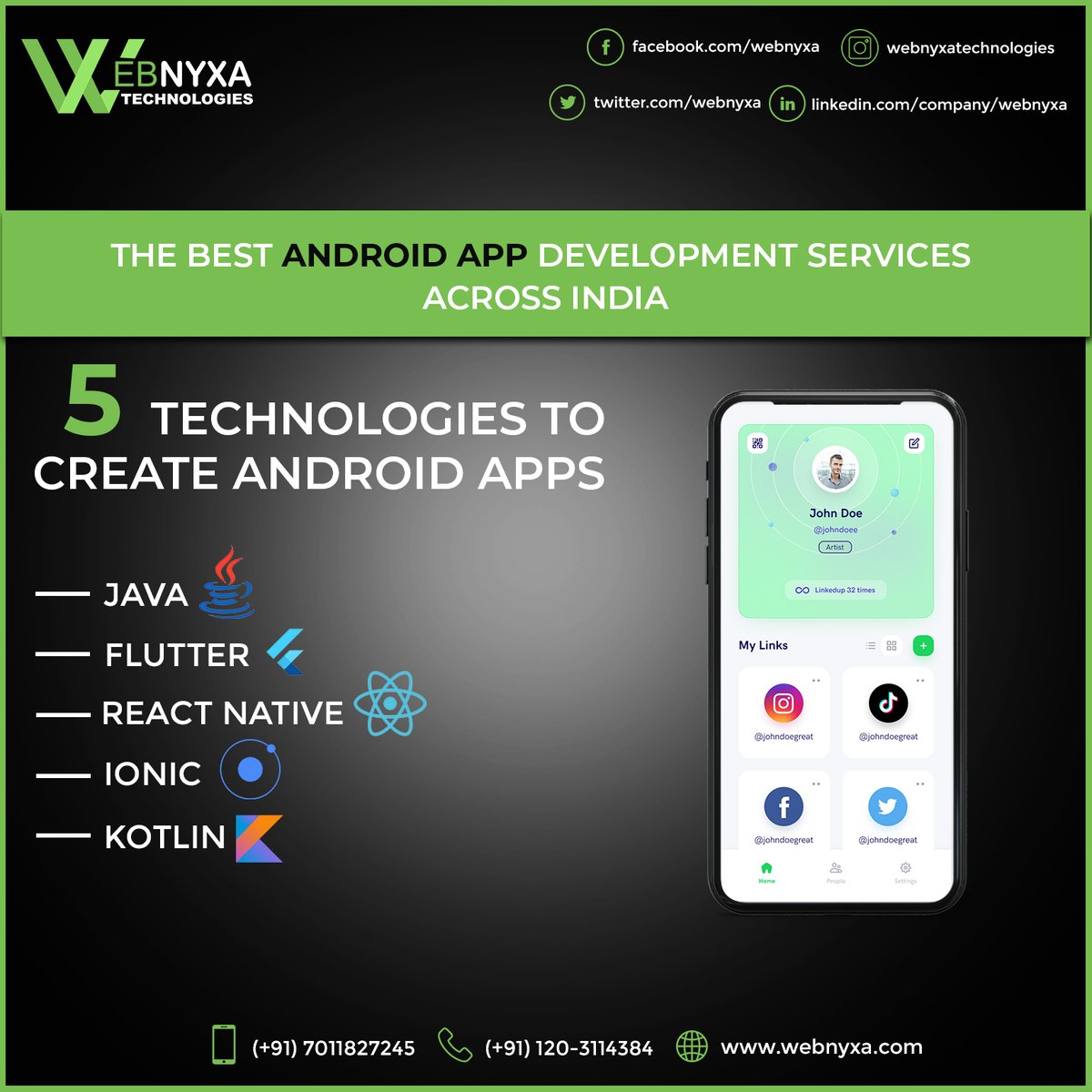 webnyxa's tweet photo. Android app increases your outreach by a considerable amount due to the ease of navigating products and services at their fingertips without having to open up a browser and search. Get assured quality, and on-time delivery with skilled and experienced android developers.
#Webnyxa https://t.co/zVsUTS2kbM