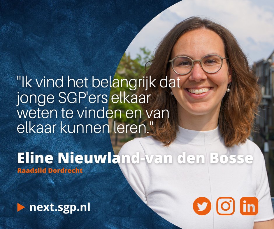 SGP_Next's tweet photo. Het Dordtse raadslid @evdbosse is 'ambassadeur' van SGP Next. Lees haar motivatie op https://t.co/iZTKKnCwcs. https://t.co/rh8rngqLfE