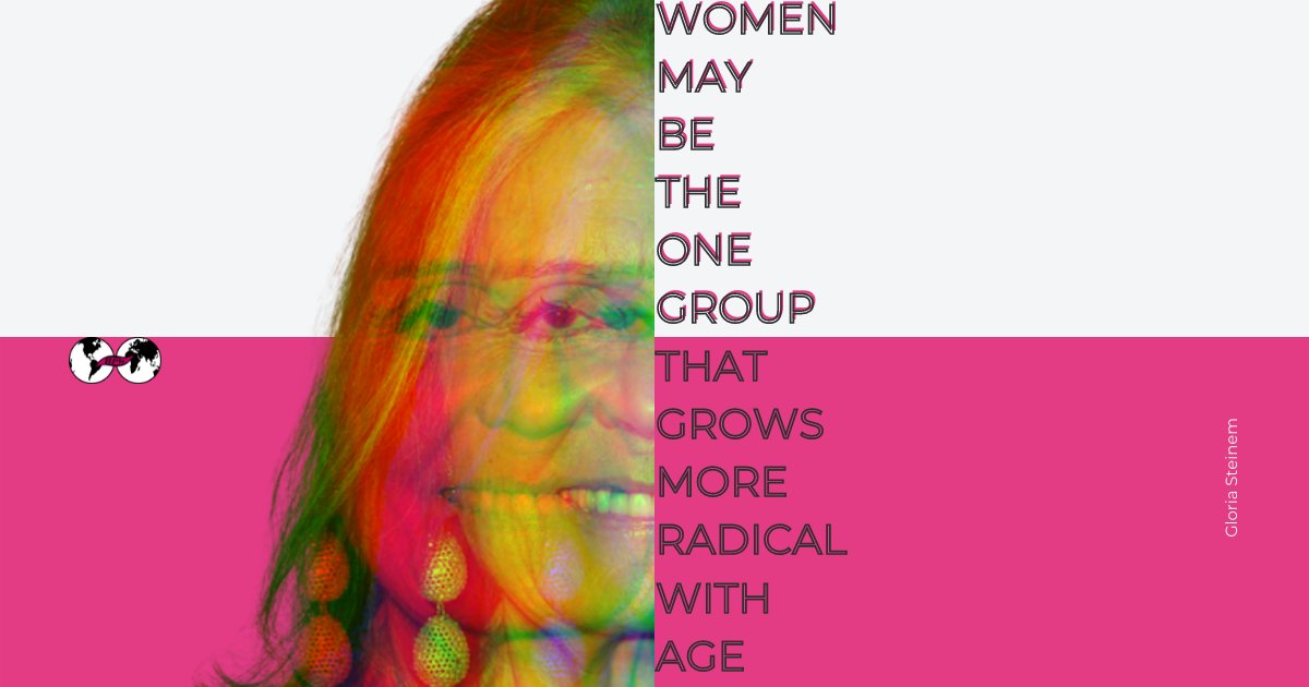 BPW_Germany's tweet photo. #WomenWednesday
“Women may be the one group that grows more radical with age.”
#GloriaSteinem
Woran könnte das liegen? 
#feminism #feminismquotes #gutgesagt #bpwgermany #proudtobebpw #visualstatement https://t.co/YdWXKhZY7d