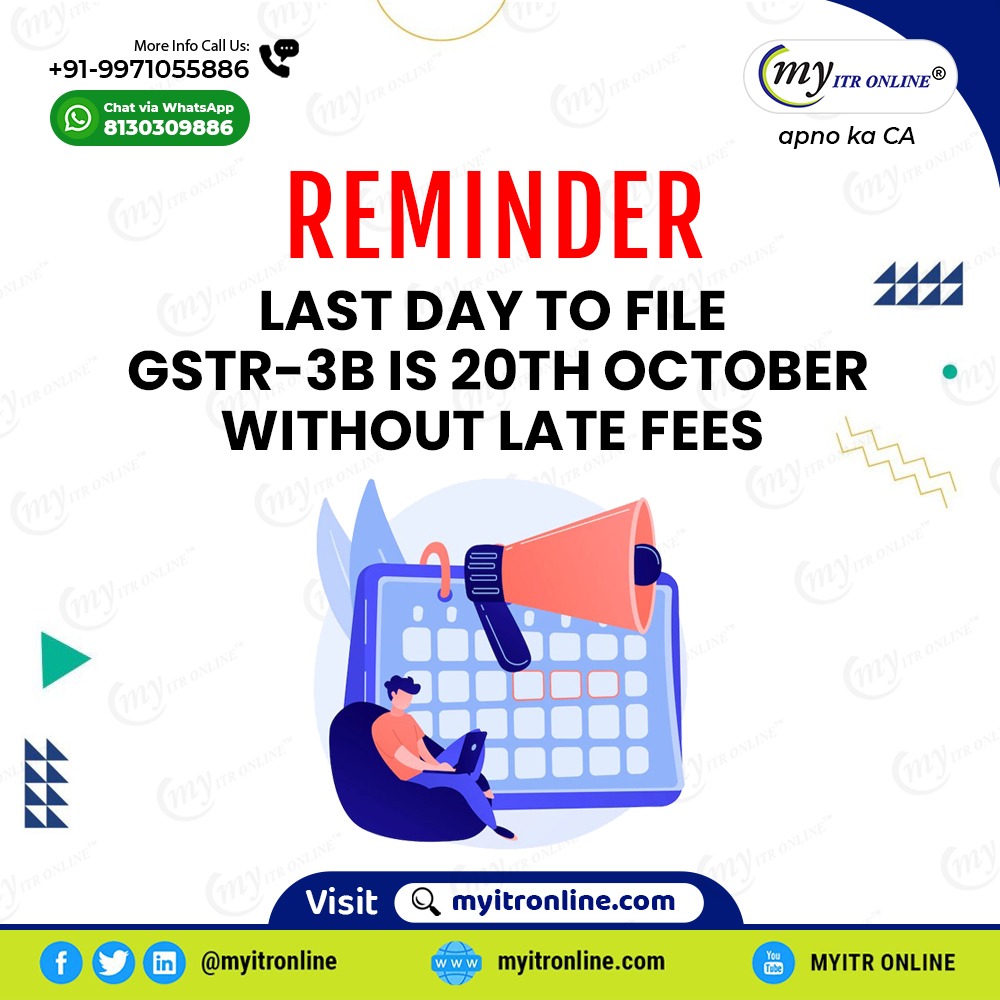 myitronline's tweet photo. Did you know? 

If you are filing out GSTR-3B then you have to pay late charges. 

Hurry Up and file the #GSTR ASAP before the last date. 

For more information: https://t.co/skpB0Oxk19

#gstfiling #gst #itr #lastdate #gstupdates #gstindia #gstnetwork #einvoices #myitronline https://t.co/WvUUmzdQJV