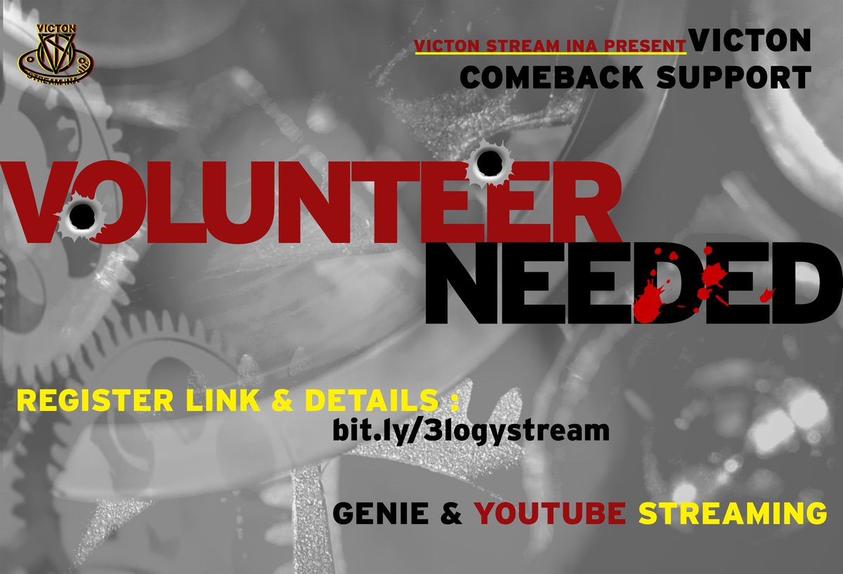 victonstreamina's tweet photo. 📣Open Recruitment for Streaming Team📣

Hi ALICE!
Kita balik lagi nih buat dukung comeback VICTON!🎉
Untuk registrasi streaming team udah kita buka lho! Bagi kalian yang ingin ikut bergabung, bisa langsung isi form di bawah ini ya! #빅톤 #VICTON 
https://t.co/Ef7aSO6Qwx https://t.co/SQYsapTNfs