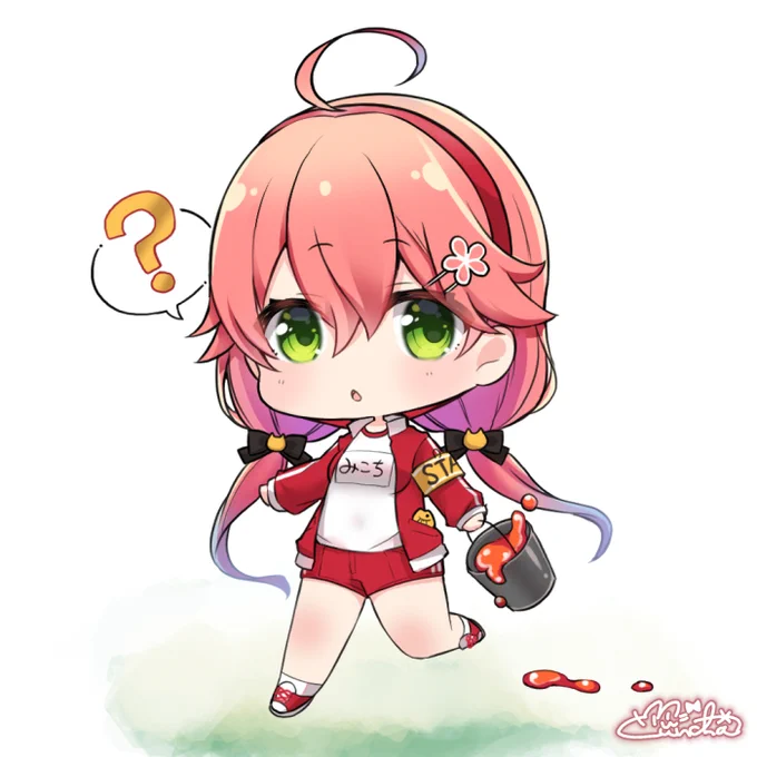 ちっちゃ『さくらみこ』ちゃん運動会ver.みこちゃんマグマしまっt…あっ#miko_Art 