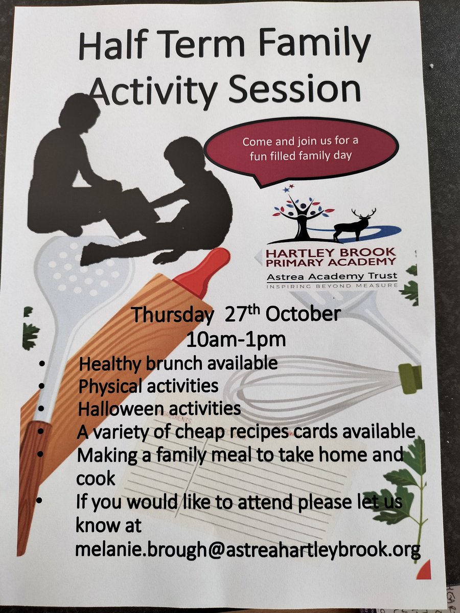 mrsbroughhb's tweet photo. If you are in receipt of FSMs and would like to attend our family fun day Thursday next week please email! Places also available if you are not FSM! Lots of fun planned and I will also be bringing my face paints for some spooky or not spooky faces!! #halftermfun #makingmemories https://t.co/xnW3wToVC3