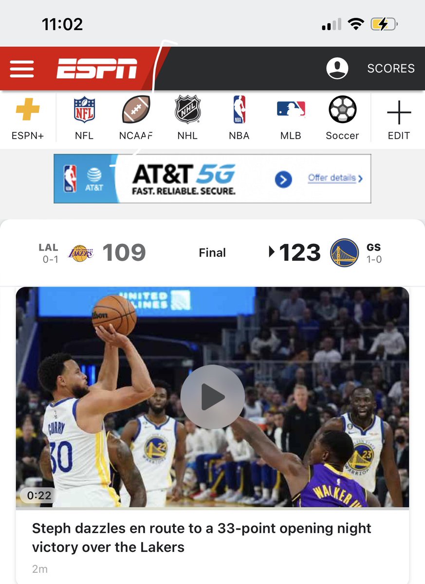 citizenedge's tweet photo. @espn Somebody need to start using a calculator! When did 14 look anything like 33? @Lakers #citizenEdge #nba #ringnight2022 #GoldenStateWarriors #LosAngelesLakers #NBAonTNT https://t.co/fr5yzrg3tT