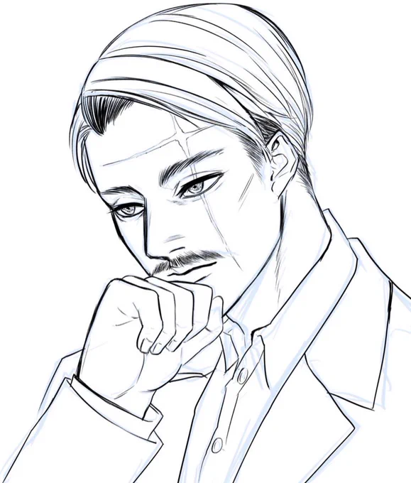 #皆さん線画と塗った後を見せてください
さっきのやつ 