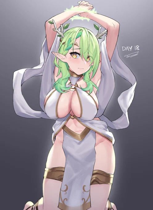 captured elf fauna#HOLOctober #FineFaunart 