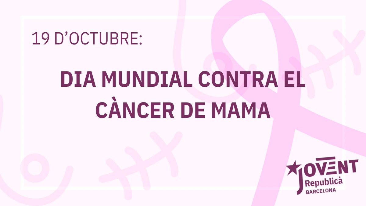 JoventFemBcn's tweet photo. 🟣 DIA MUNDIAL CONTRA EL CÀNCER DE MAMA 

Per la investigació en les malalties que ens poden afectar a totes 👩🏻‍🔬💜✊🏻 https://t.co/UCc5rAmUlJ