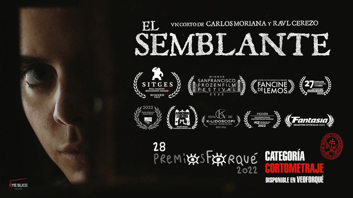 📣 #Productor has visto #ELSEMBLANTE en #Veoforque? 
Es el #MejorCortometraje #Brigadoon de #Sitges2022
Un intenso thriller de terror, protagonizado por <a href="/carlos_santos_r/">Carlos Santos</a>, <a href="/__danielortiz__/">Daniel Ortiz</a> y <a href="/luciadiezactriz/">Lucia Diez</a> sobre la Inquisición que nos gustaría consideres para los <a href="/PremiosForque/">Premios Forqué</a>