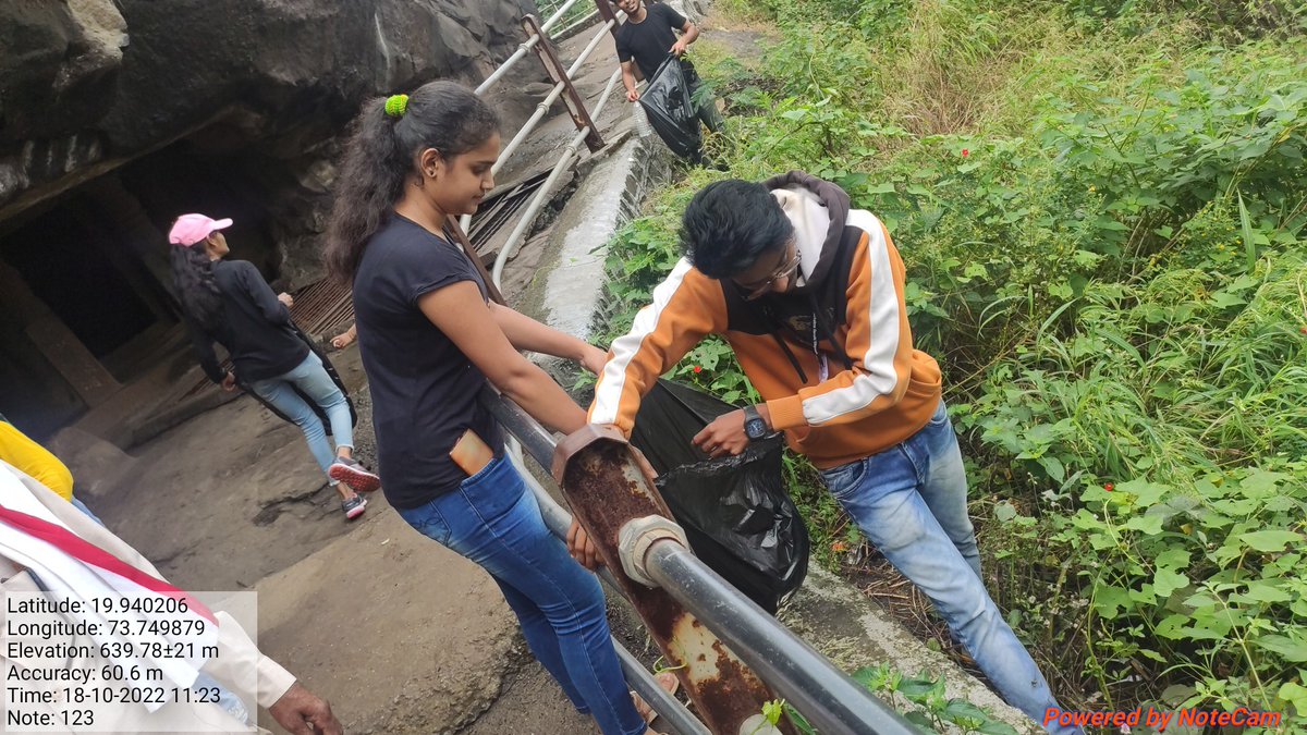 NSS_PCMCS's tweet image. Panchavati College of Management and Computer Science, Nashik.
National Service Scheme - D-84 organised a Massive Plastic Collection Day by the guidelines of government.
Volunteers tried their best to make the Historic Tourism Place called Pandavleni Caves in Nashik City.