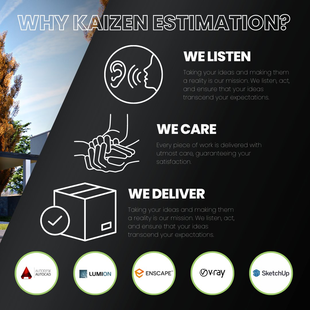 kaizenexec's tweet photo. If you're interested in learning more, don't hesitate to email David Esler at the address or phone number below.
📨david.esler@kaizenexec.com.au
📞0420 905 580
Visit our website: https://t.co/uL2kchYlth
#kaizenestimation #estimationyoucantrust #estimationservice https://t.co/jySDSS2Xoq