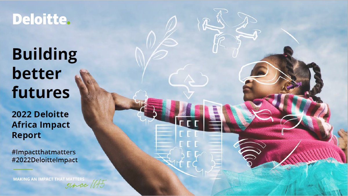 The #2022DeloitteImpactReport demonstrates our Purpose and how we continue to make an #ImpactThatMatters to our clients, people, and communities.

www2.deloitte.com/za/en/pages/ab…