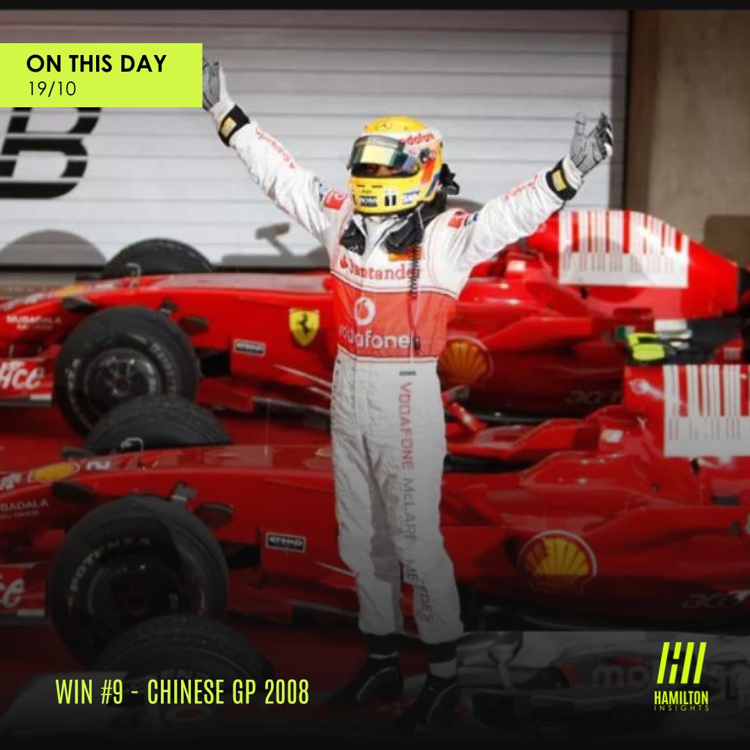 Pole position✅ FL ✅ Win ✅ 🥳🥳🥳🥳🥳🥳 #OTD Sir Lewis Hamilton won the 2008 Chinese GP in style, with a hat trick! 🚀🔥 ✌️🤩✌️ #F1 #McLarenMercedes #LewisHamilton𓃵