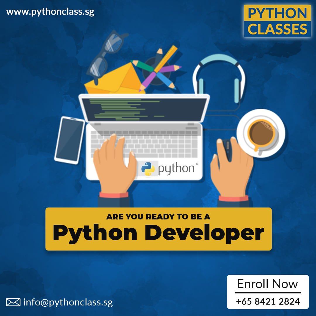 pythonclasssg's tweet image. Are You Ready To Be a #PythonDeveloper?
Get a FREE Demo Now!👇
📞 +65 84212824 or Visit: bit.ly/3gjQTv1
✅ No previous coding knowledge is required.
✅ Learning #Python, the way experts recommend it.
✅ Free refresh classes within 6 months of finishing the course.