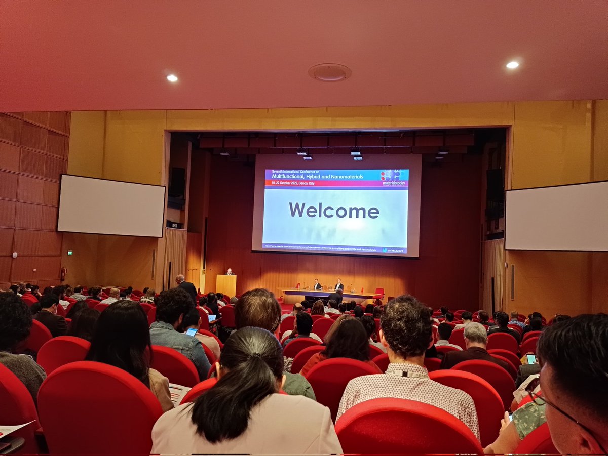 ib40023965's tweet photo. First Day of Seventh International Conference on Multifunctional, Hybrid and Nanomaterials in Genoa, Italy! @mapiemlab and @nem_oproject represented. Looking forward to hearing all interesting talks ! #HYMA2022 https://t.co/DHxGyuuXUp