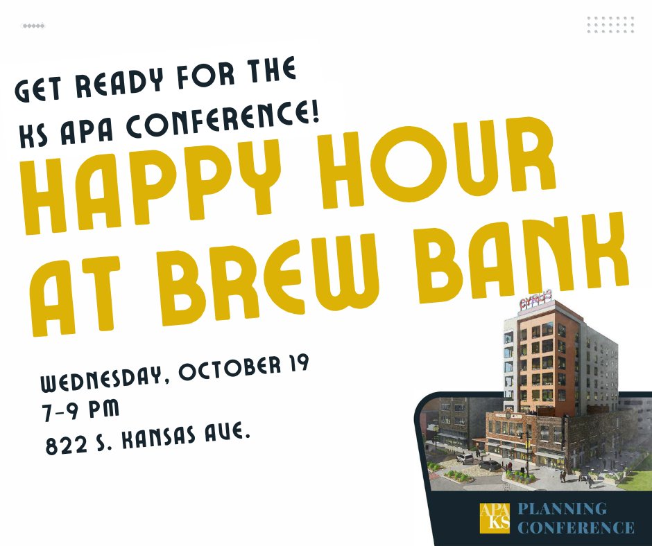 APA_KS's tweet photo. Join us tonight at Brew Bank! https://t.co/wMbuKapy6d
