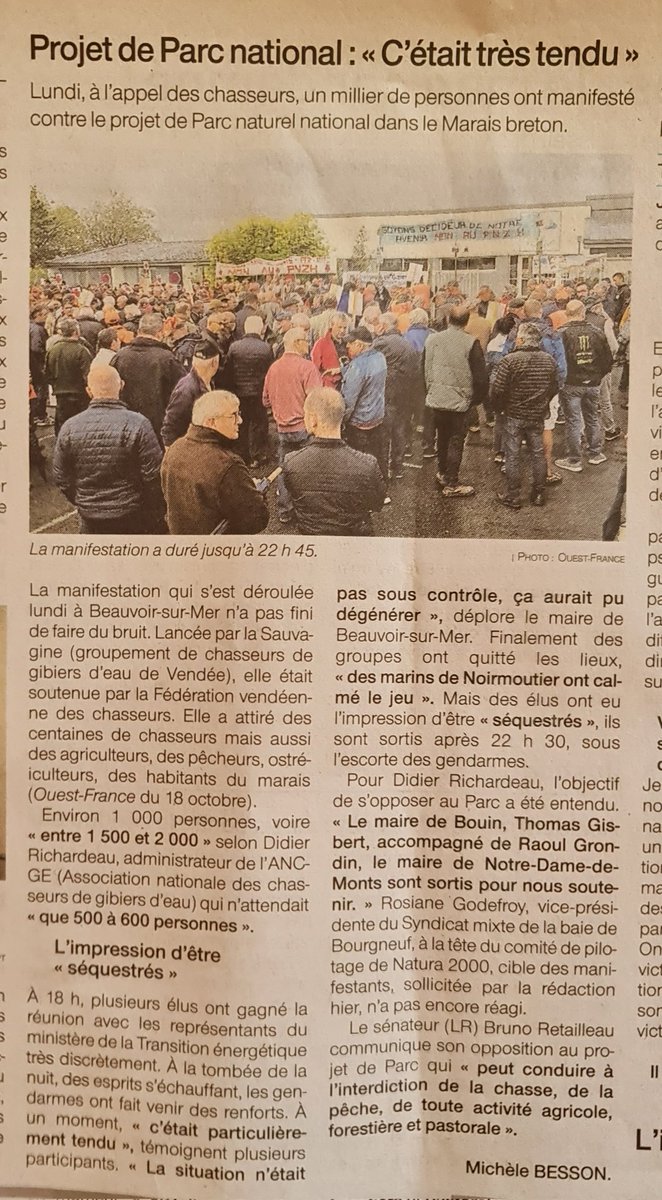 BrondyEric's tweet photo. NOUS DEMANDONS LA DÉMISSION DE LA VICE-PRÉSIDENTE DU SYNDICAT MIXTE DE LA BAIE DE BOURGNEUF #ROSIANEGODEFROY. 
LA MAIRESSE DU #PERRIER, RÉSIDENTE À SAINT JEAN DE MONTS. https://t.co/DYPWaoqcjG