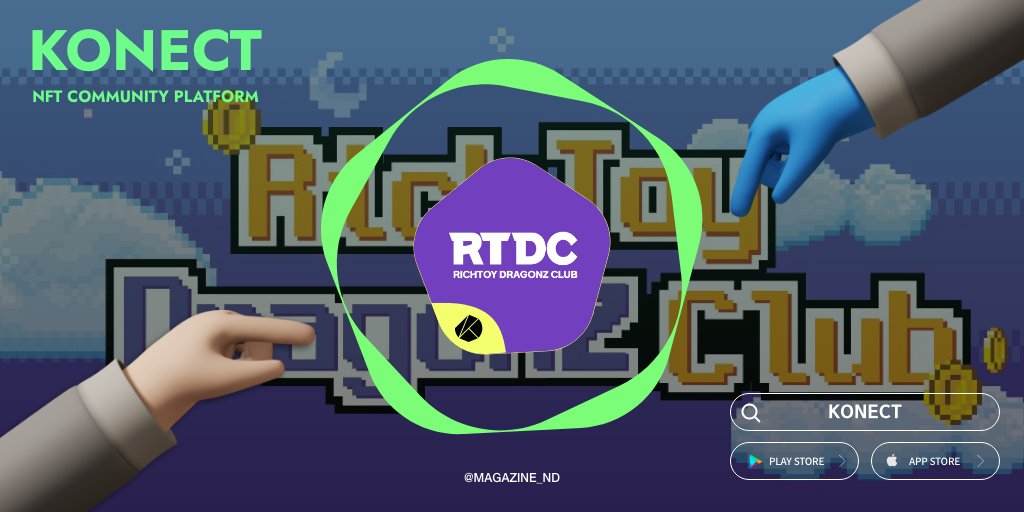 NFTND_official's tweet photo. KONECT에  RTDC가 Connect ! @RTDC_2022 
RTDC분들 환영합니다 :)

$klay
NFT, 이제 오프라인에서 힙하게 ! #KONECT
프로젝트를 추가하고 싶다면? 👉 https://t.co/cODrs1k4aw
KONECT 지갑 연결방법 👉 https://t.co/K5a9B3D8Bs https://t.co/lqLT3IzirW