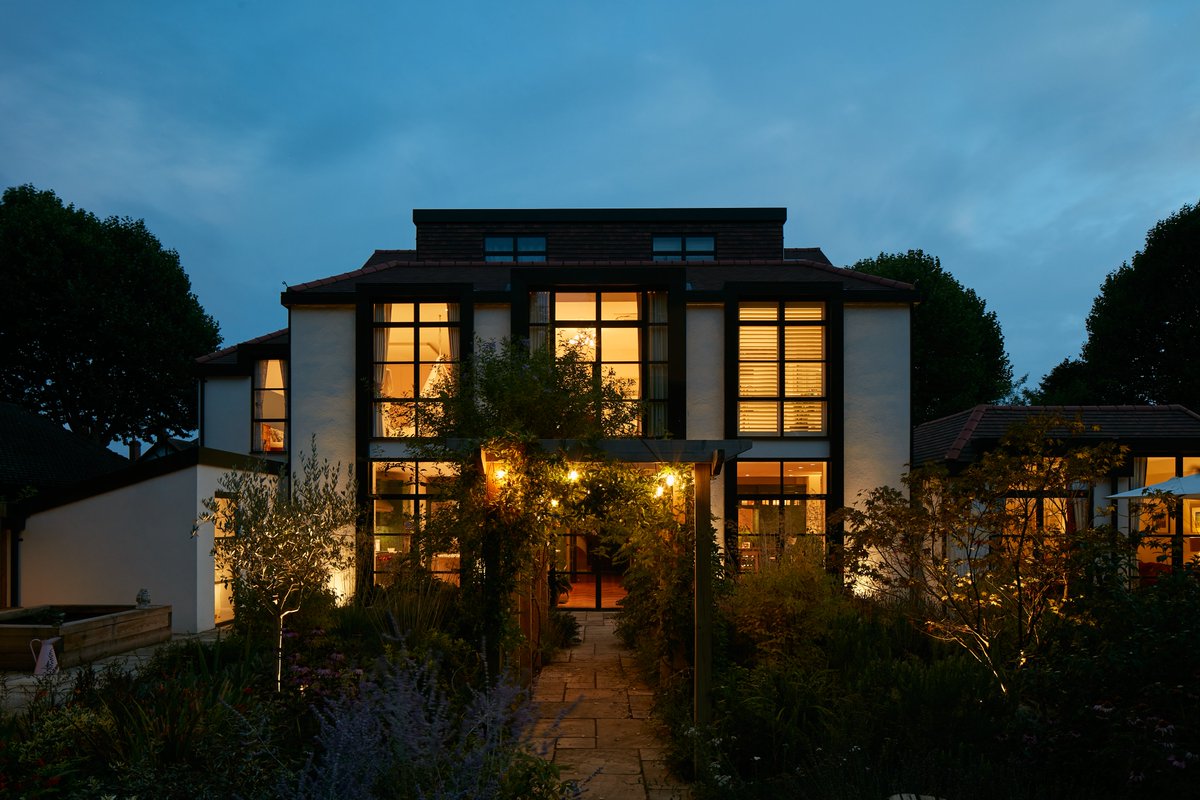 Our open-minded client wanted statement features and impressive design. The design was led by permitted development guidelines and we added verticality through double height glazed elements. This scheme features a cluster of angular timber garden buildings.....more to follow!