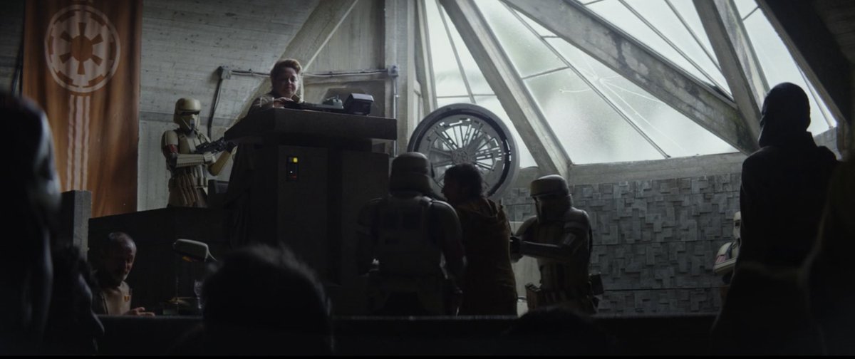 KingKyberrr's tweet photo. One of the things I love that #Andor  is doing is giving allegory of how law enforcement works against black and brown men for doing the most innocuous things. 

Cassian was harassed and sentenced SIX YEARS for walking to the store. Clem was HUNG for breaking up a riot https://t.co/8x1YspOZUX