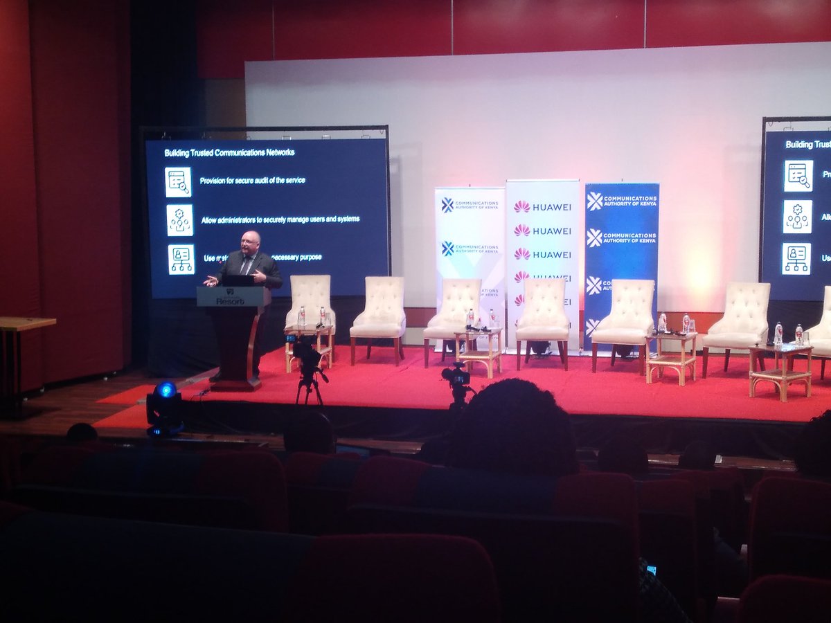 shikotechgirl's tweet photo. We are building trusted communications networks. @AndyChadwickUK leading us on implementing the zero trust security approach
#CACyberConference22
@NikiMags
@CA_Kenya
@HuaweiKenya https://t.co/CqtTMIXex7
