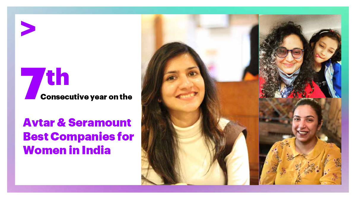 Accenture is among India’s Top 10 Best Companies for Women, for the 7th year in a row. Thank you to our people for creating a culture of equality and to <a href="/avtarinc/">Avtar</a> and <a href="/Seramount/">Seramount</a> for recognizing our efforts. accntu.re/3MFFrG5 #BCWI2022 #BestCompaniesForWomen