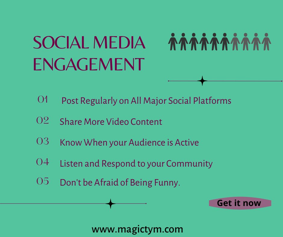 magictym's tweet photo. Top 5 most important Social Media Engagement.

#socialmediamarketing #digitalmarketing #socialmedia #marketing #branding #business #marketingdigital #seo #onlinemarketing #contentmarketing #instagram #marketingstrategy #entrepreneur #marketingtips #advertising #socialmediamanager https://t.co/FPfbzZWYy1