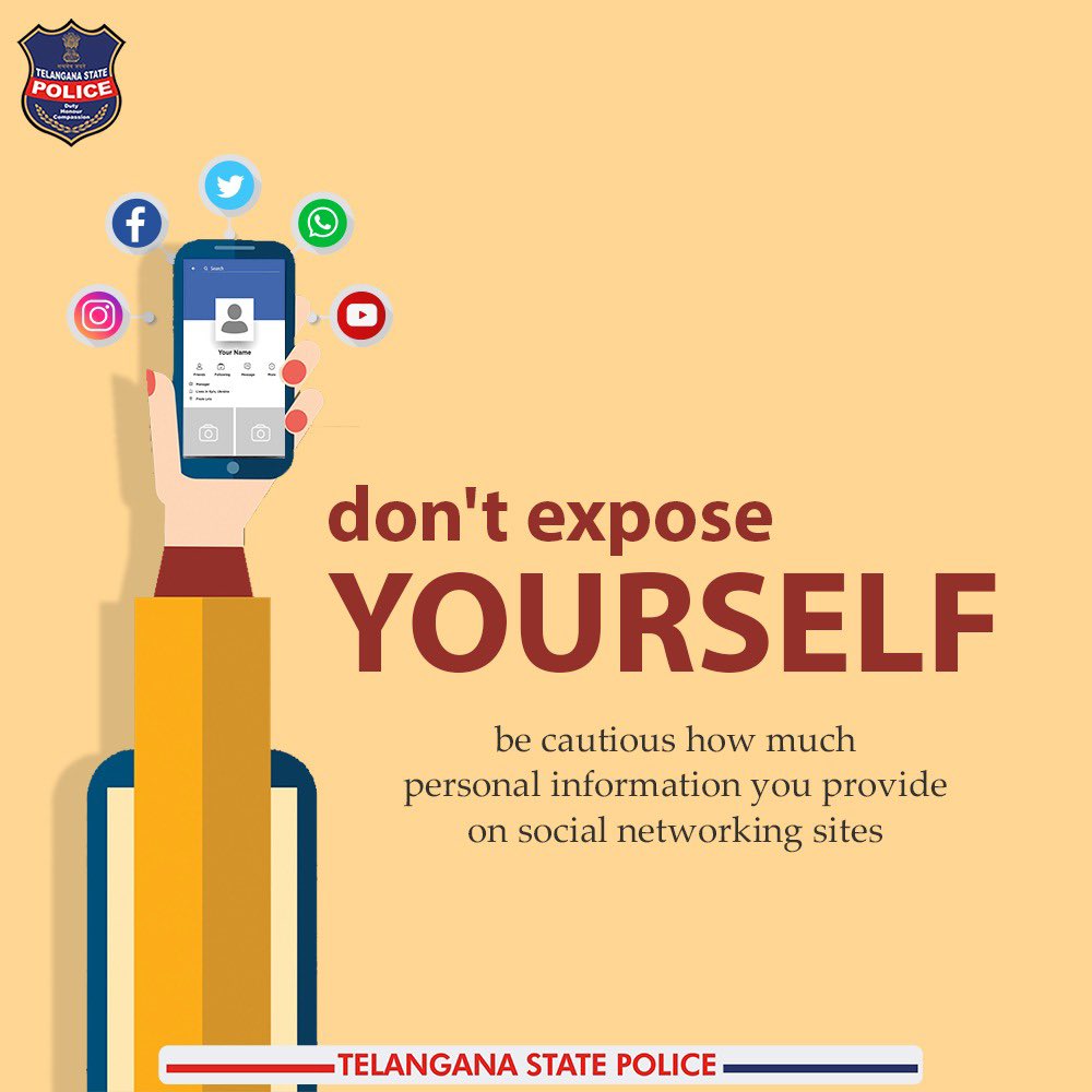 Be cautious, how much personal information you provide on social networking sites.. #CyberCrimeAwareness