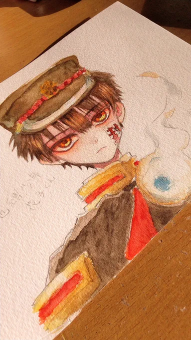 地縛少年花子くん(模写✩.*˚太陽光で撮りました⸜(* ॑꒳ ॑*  )⸝塗りはオリジナルデス ̖́- 
