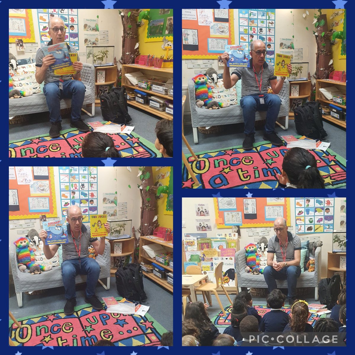 ststephensSW8's tweet photo. π Last week @nealzetterpoet visited our school! ππ Nursery and Reception enjoyed their carpet time and listening to Neal read to them! π #StStephensEYFS #Poetry #LearningMadeFun #WeLovePoetry https://t.co/Ir47QcgwmO