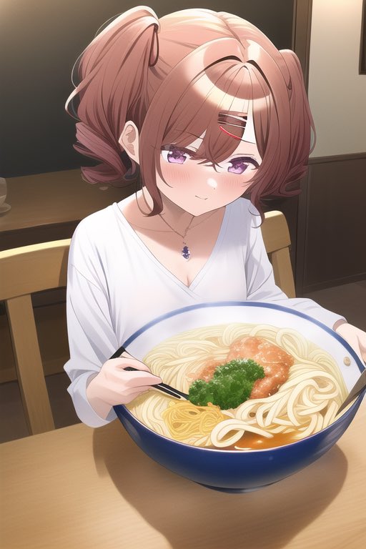 Aiの反逆によって異常ラーメン食べ女 Ai樋口円香が生まれ 人間がそのファンアートを描くというカオスな流れが誕生しつつある Togetter