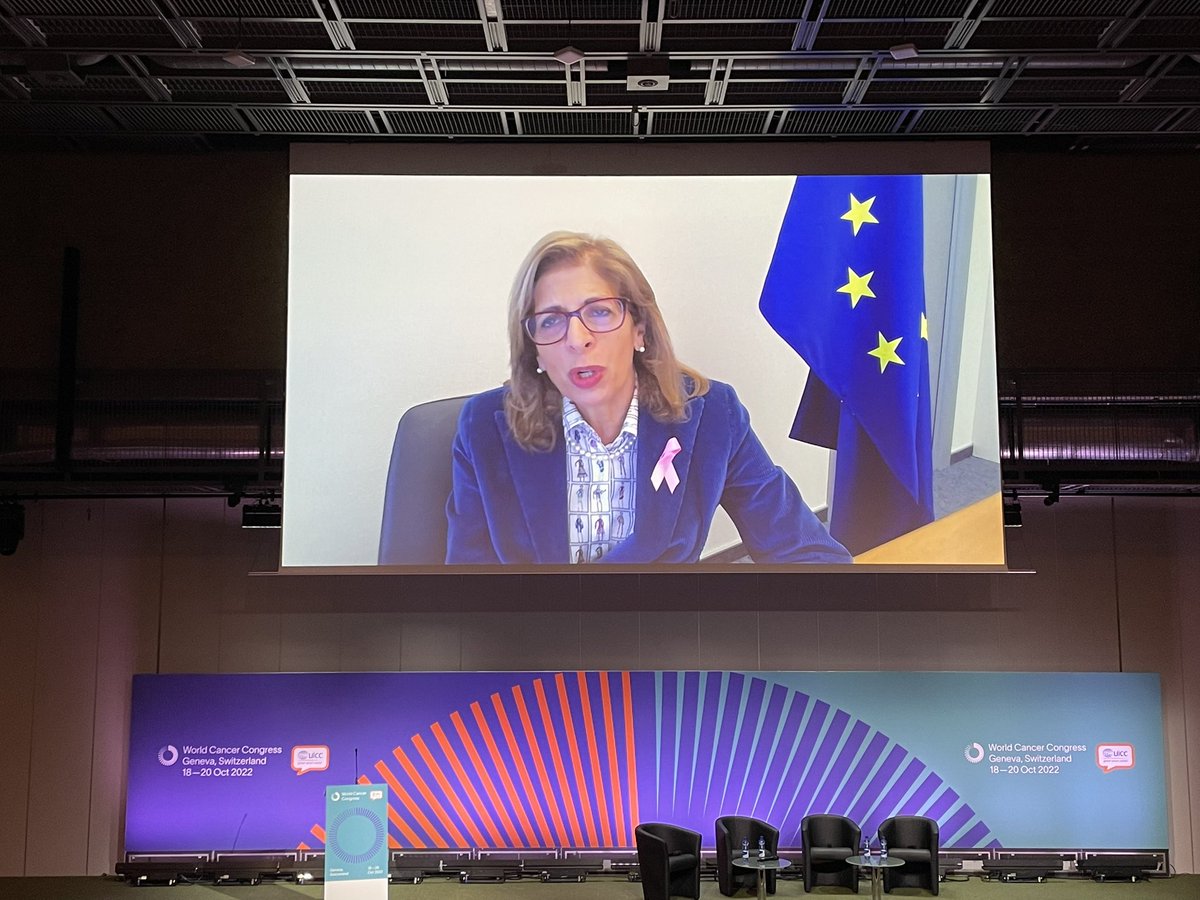 Stella Kyriakides, European Commission, discussing Europe’s Beating Cancer Plan, also the Cancer Inequalities Registry (more below). Can we work to international data collection / harmonisation? #WCC2022 @uicc #WorldCancerCongress