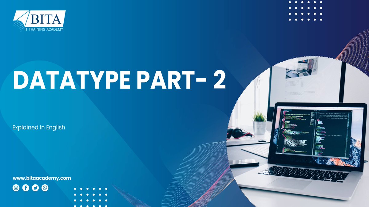 Bitaaacademy's tweet image. BITA Academy trains you in Python in a real-time world, considering what the industry is looking for from a Python programmer.
☑️Learn More: bitaacademy.com/course/python-…
☑️ youtu.be/MudQJc55eVY
#BITAAcademy #Pythondatatype #datatypes #DataType #Python #python #PythonTraining