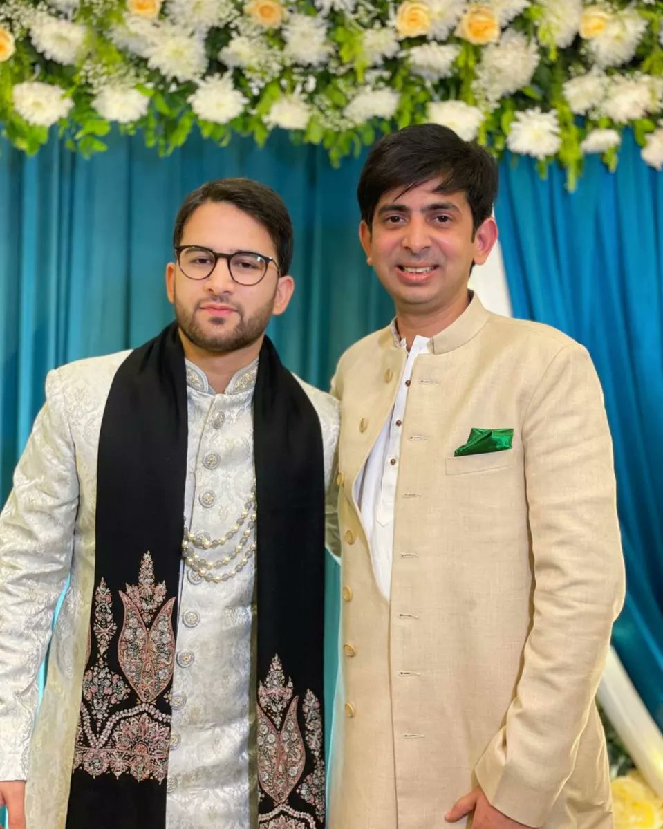 OvaisSultanKhan's tweet photo. Attending a Kashmiri wedding is culturally an enriching experience. Once again many congratulations, Imad. It's so awesome to meet Immad, Fazal &amp; Khalid at the wedding. May Allah fill all your lives with endless happy moments, countless wonderful surprises, &amp; infinite success! https://t.co/1Mkr8SswvB
