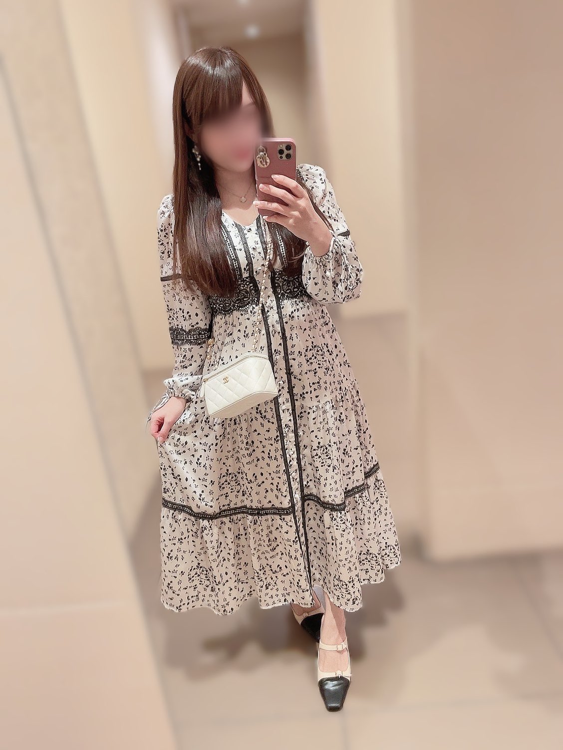ワンピース herlipto Le Bouquet Long Dress herlipto Le Bouquet Long Dress