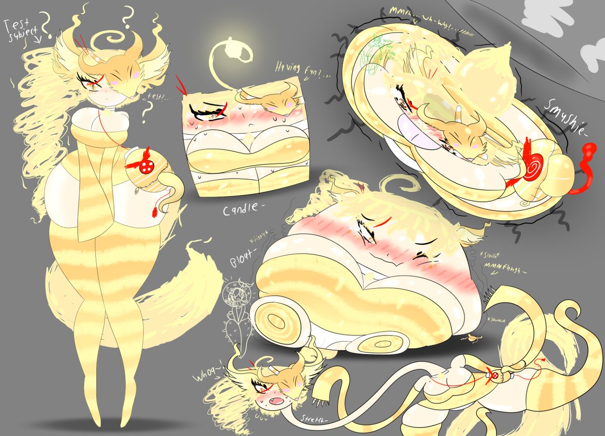 sorry for lack of squishy content so far this week, I am slowly getting better from this flu 😭
hard to think about the squish squish without getting a fever lmao--
though I remember drawing this when I had a flu years ago-