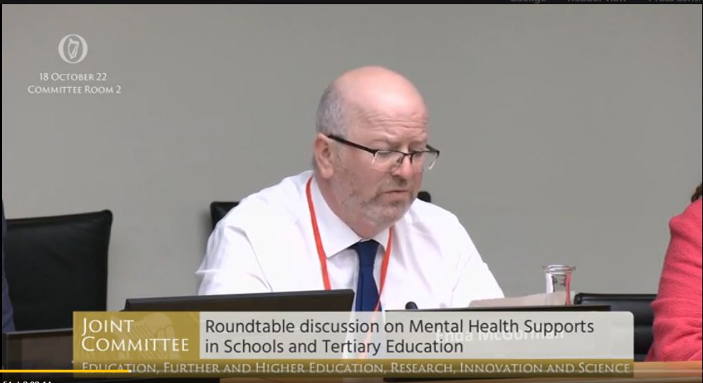 IPPN_Education's tweet photo. IPPN representative, primary principal @endamcgo &amp; other education stakeholders set out the challenges &amp; potential solutions re. mental health supports in schools at yesterday's @OireachtasNews Committee on Education. 

Video (debate starts at 30:30): https://t.co/nfabVDHpSz https://t.co/awtJNOHEs5