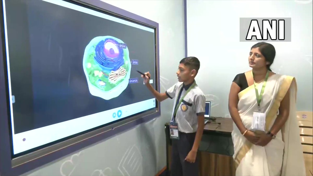 ANI's tweet image. Gujarat | Prime Minister Narendra Modi to launch the Mission School of Excellence in Adalaj, Gandhinagar shortly.